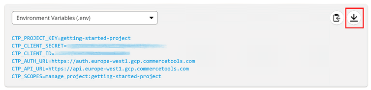 Download Environment Variables