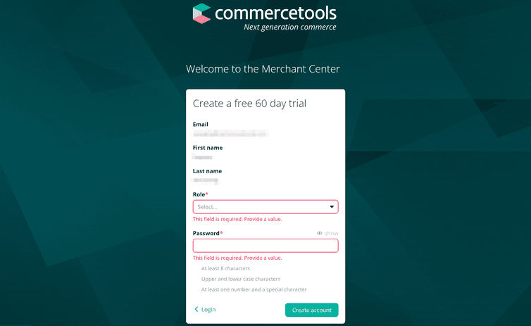 Screenshot of Welcome to the Merchant Center